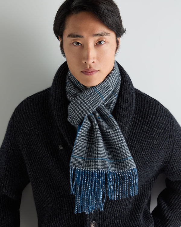 Unisex Cashmere Check Scarf 3