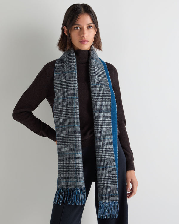Unisex Cashmere Check Scarf 2