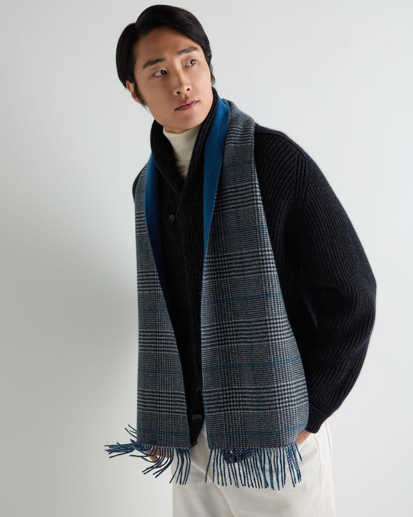 Unisex Cashmere Check Scarf 5