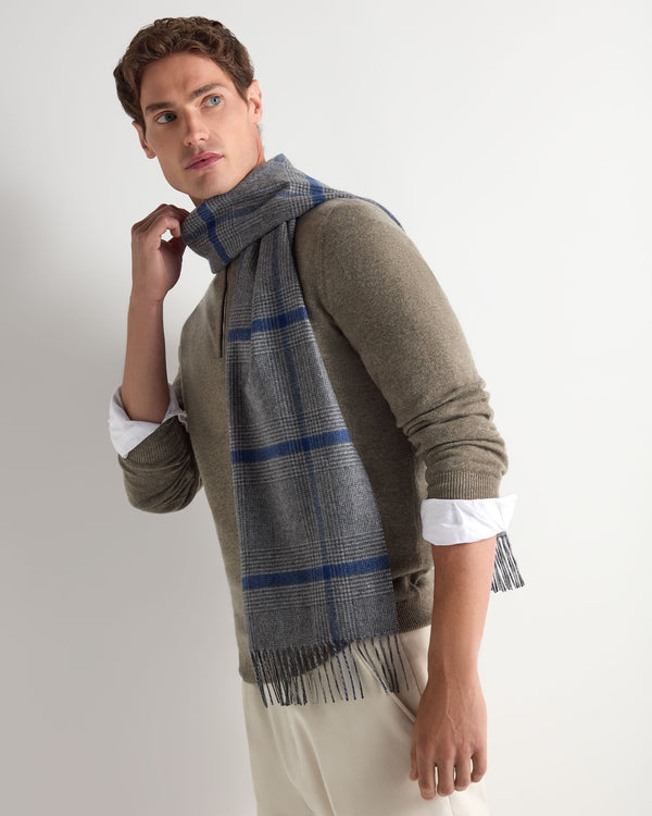 Unisex Cashmere Check Scarf 5
