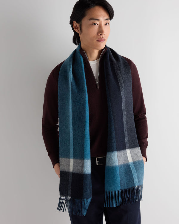 Unisex Cashmere Check Scarf 5