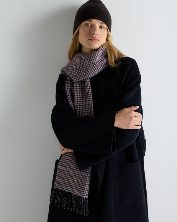 Unisex Cashmere Check Scarf 4