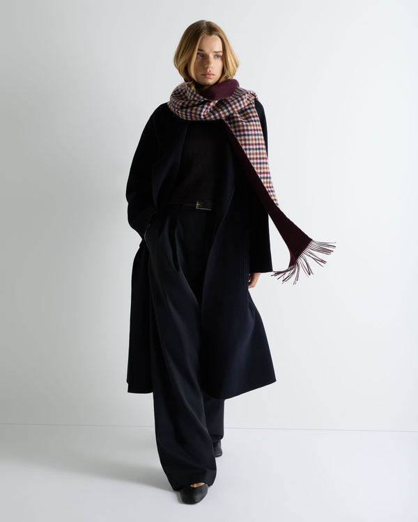 Unisex Cashmere Check Scarf 2