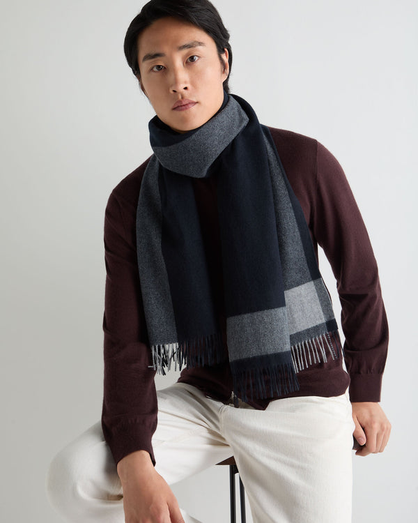 Unisex Cashmere Stripe Scarf 3