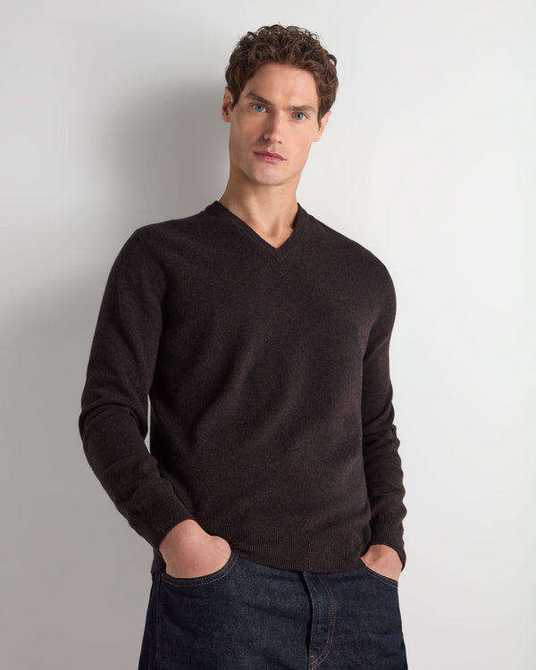 Men's Burlington V Neck Cashmere Sweater 1