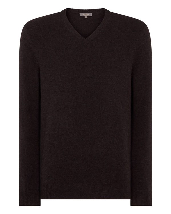 Men's Burlington V Neck Cashmere Sweater 2