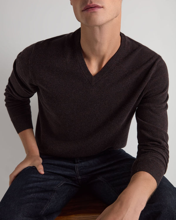 Men's Burlington V Neck Cashmere Sweater 5