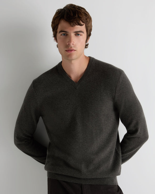 Men's Burlington V Neck Cashmere Sweater  1