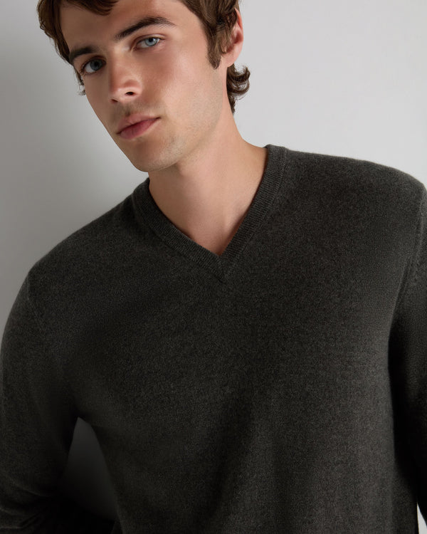 Men's Burlington V Neck Cashmere Sweater  5