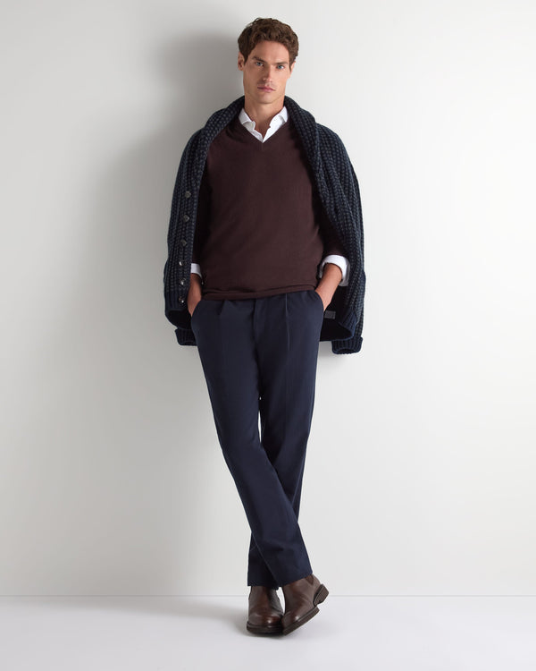 Men's Burlington V Neck Cashmere Sweater 3