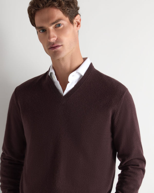 Men's Burlington V Neck Cashmere Sweater 5