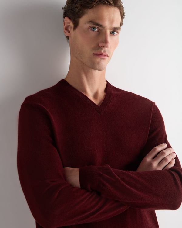 Men's Burlington V Neck Cashmere Sweater 5