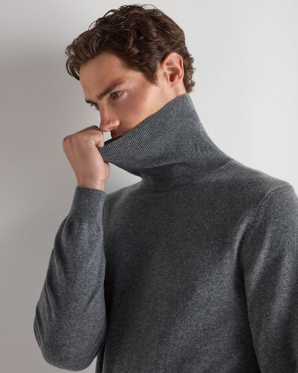 Men's Trafalgar Turtle Neck Cashmere Sweater 6
