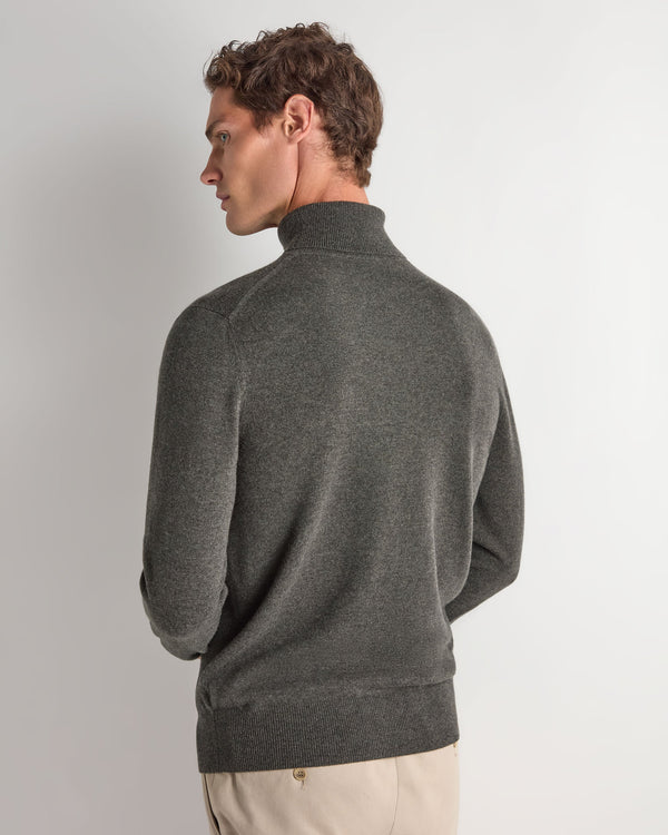 Men's Trafalgar Turtle Neck Cashmere Sweater  4