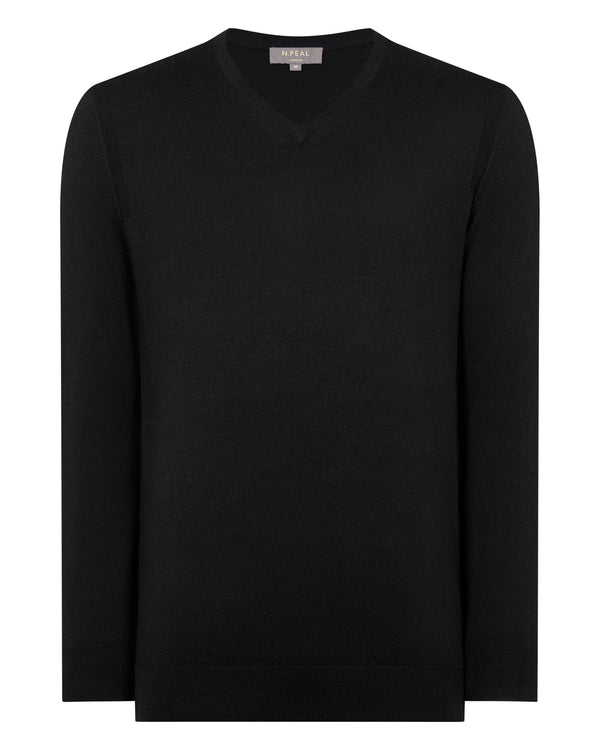 Men's Conduit Fine Gauge Cashmere V Neck Sweater 2