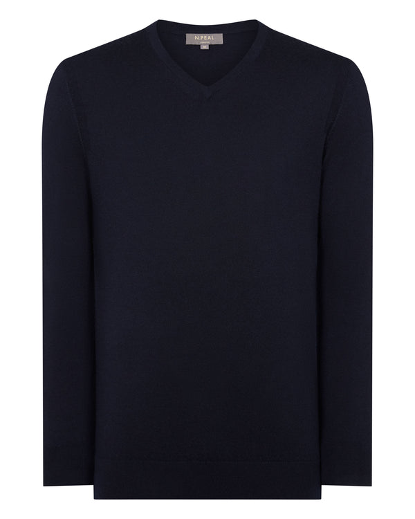 Men's Conduit Fine Gauge Cashmere V Neck Sweater 2