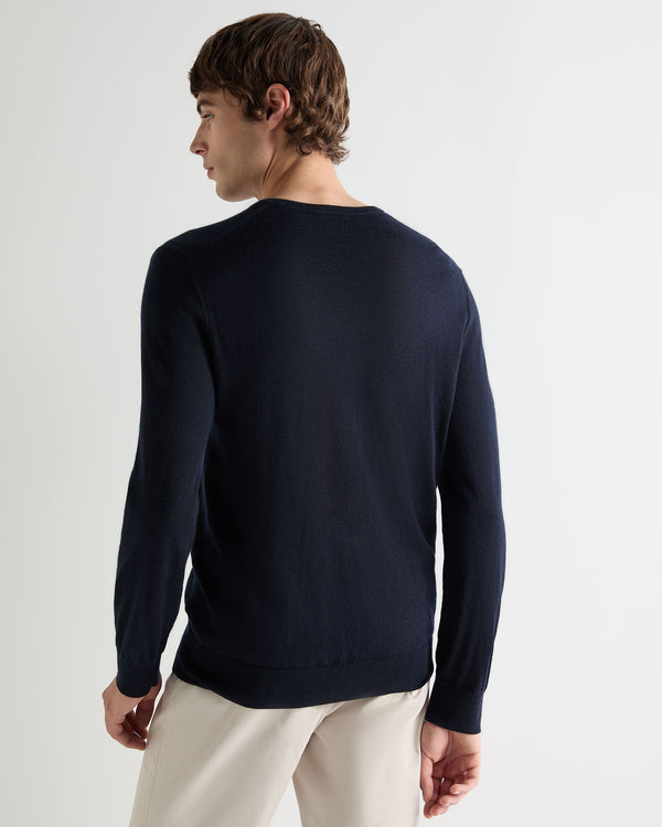 Men's Conduit Fine Gauge Cashmere V Neck Sweater 4