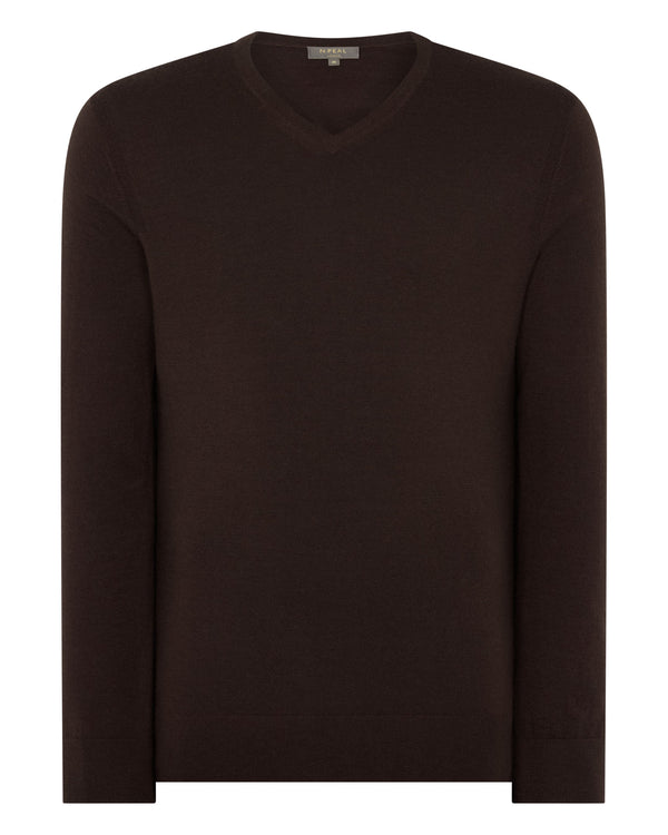 Men's Conduit Fine Gauge Cashmere V Neck Sweater 2
