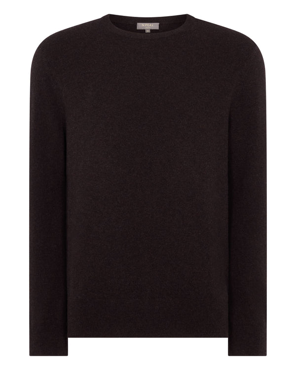 Men's Oxford Round Neck Cashmere Sweater 2