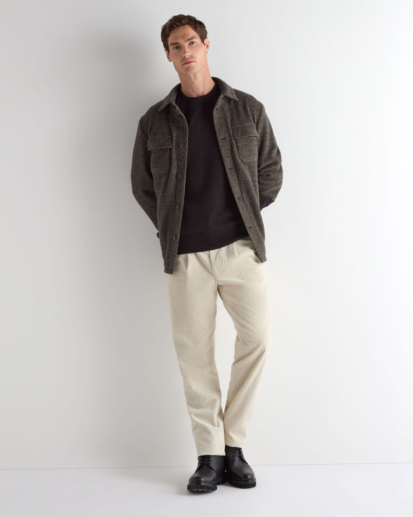 Men's Oxford Round Neck Cashmere Sweater 3