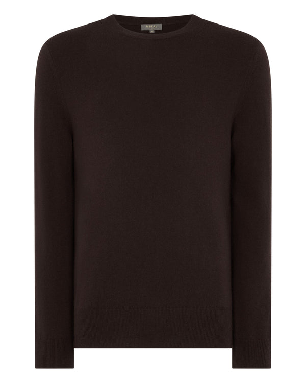 Men's Oxford Round Neck Cashmere Sweater 2