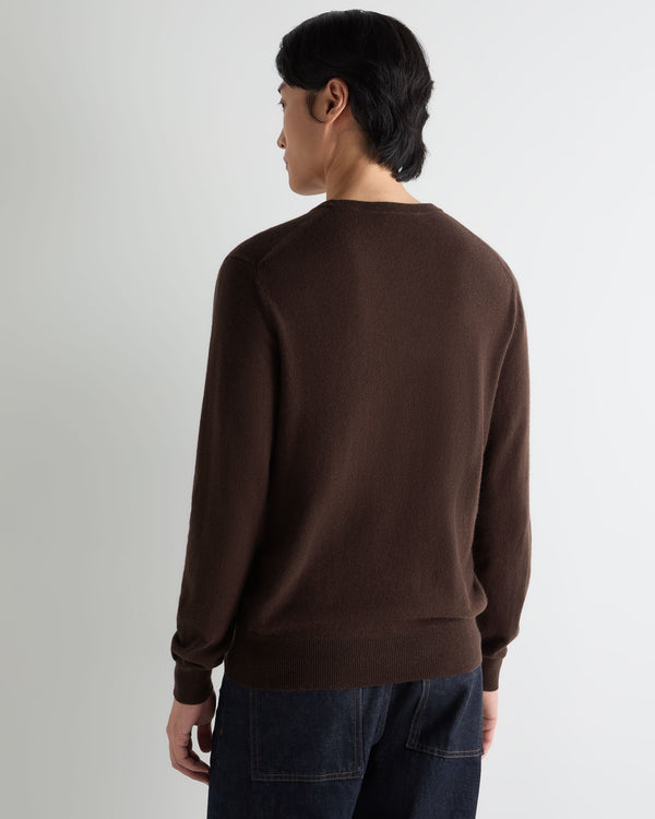 Men's Oxford Round Neck Cashmere Sweater 4