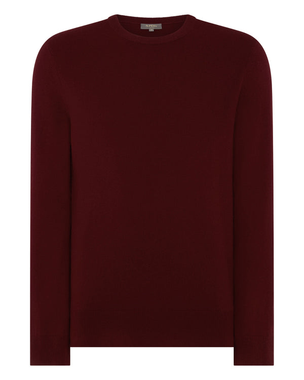 Men's Oxford Round Neck Cashmere Sweater 2