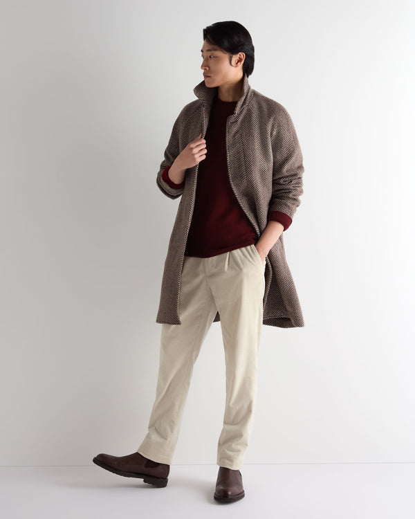 Men's Oxford Round Neck Cashmere Sweater 3