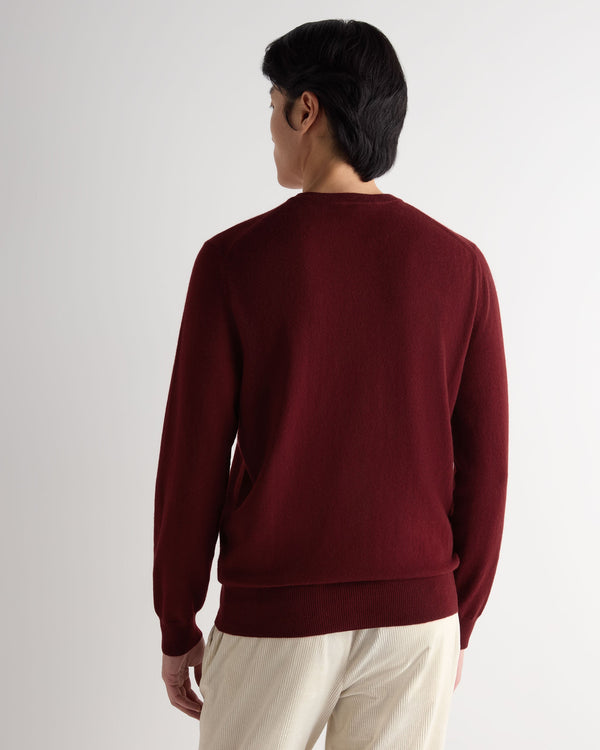 Men's Oxford Round Neck Cashmere Sweater 4