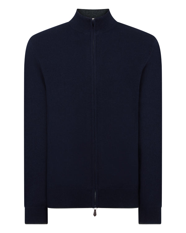 Men's Knightsbridge Full Zip Cashmere Sweater 2