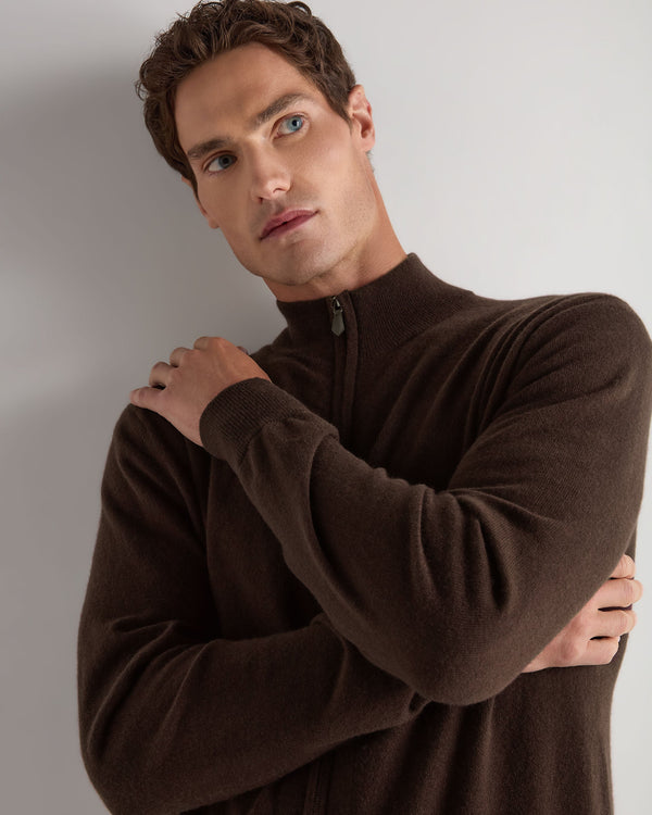 Men's Knightsbridge Full Zip Cashmere Sweater 5
