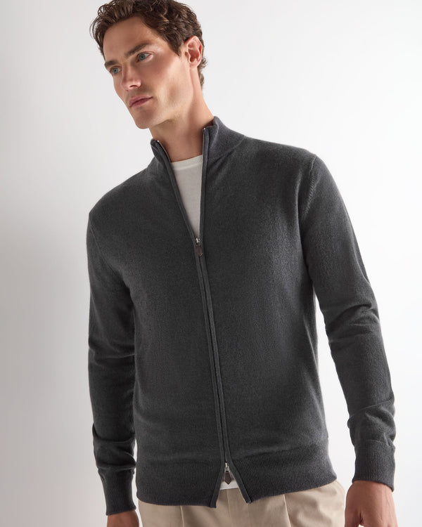 Men's Knightsbridge Full Zip Cashmere Sweater 1