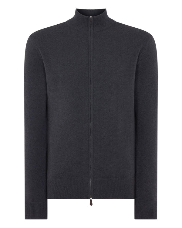 Men's Knightsbridge Full Zip Cashmere Sweater 2