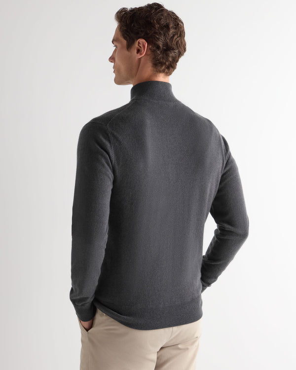 Men's Knightsbridge Full Zip Cashmere Sweater 4