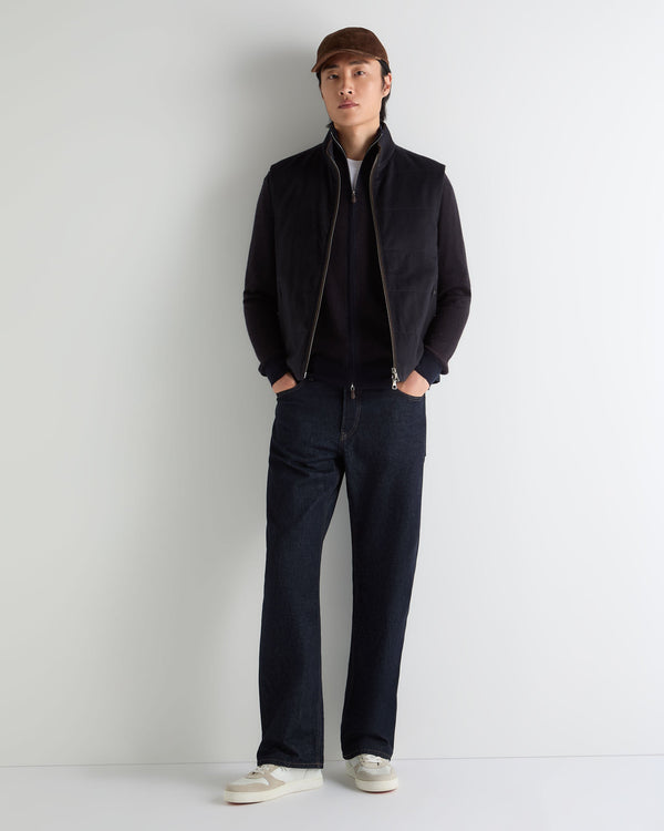 Men's Hyde Jacquard Fine Gauge Cashmere Full Zip Sweater 3