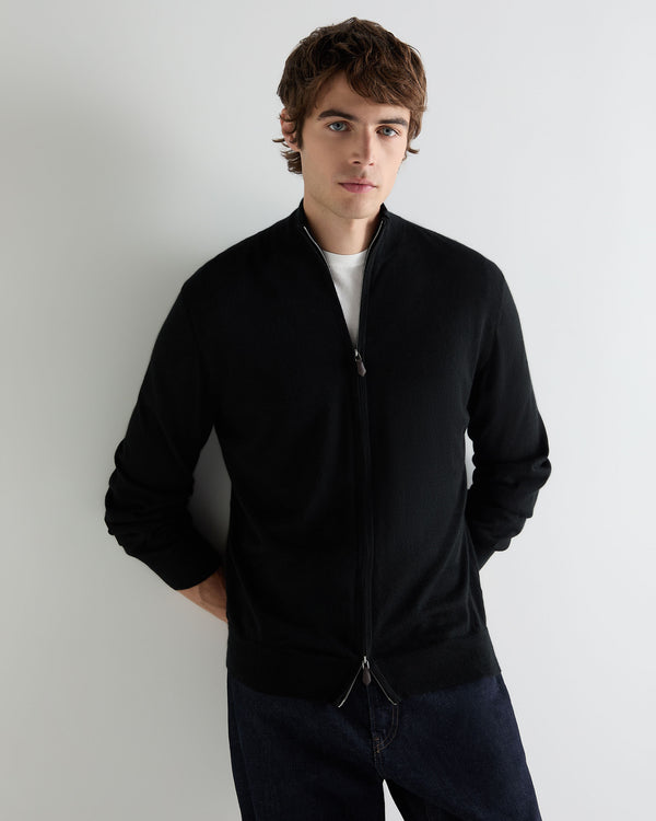 Men's Hyde Fine Gauge Cashmere Full Zip Sweater 1
