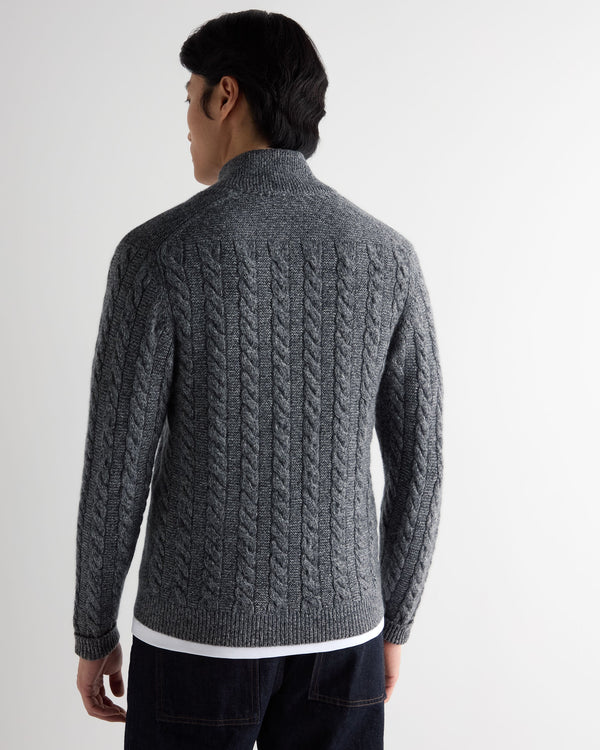 Men's Richmond Cable Cashmere Cardigan 4