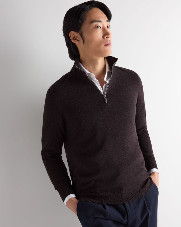 Men's Carnaby Half Zip Cashmere Sweater 1