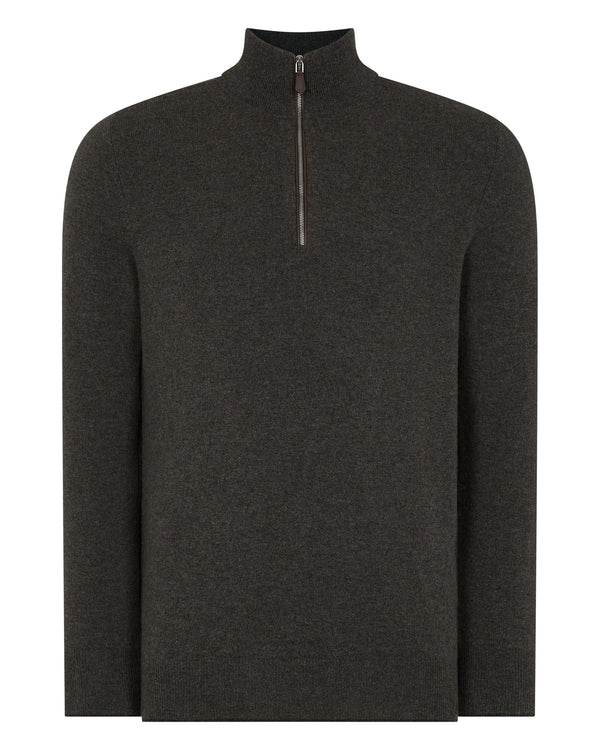 Men's Carnaby Half Zip Cashmere Sweater  2