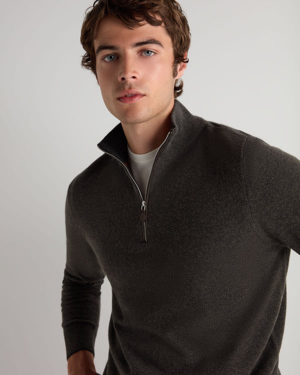 Men's Carnaby Half Zip Cashmere Sweater  5