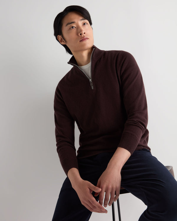 Men's Carnaby Half Zip Cashmere Sweater 1