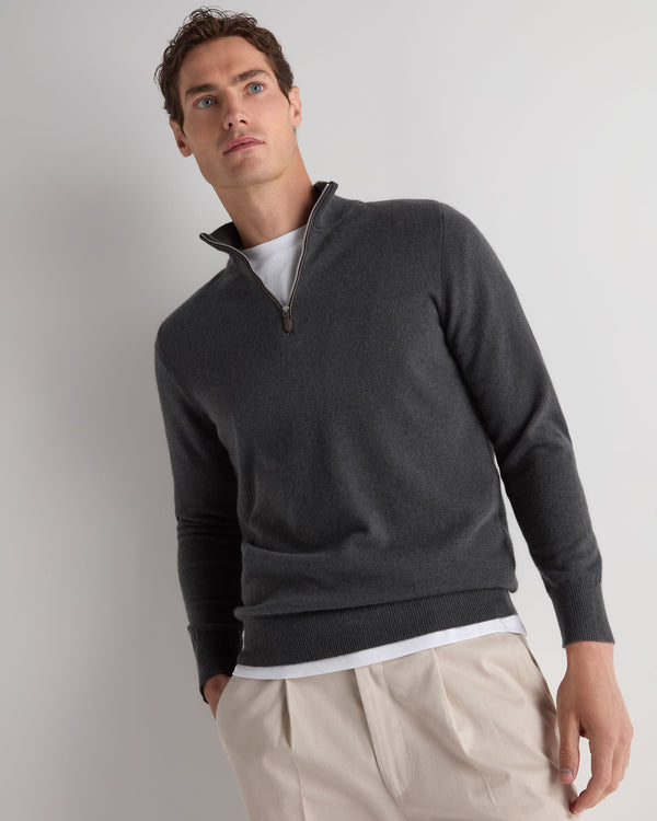 Men's Carnaby Half Zip Cashmere Sweater 1