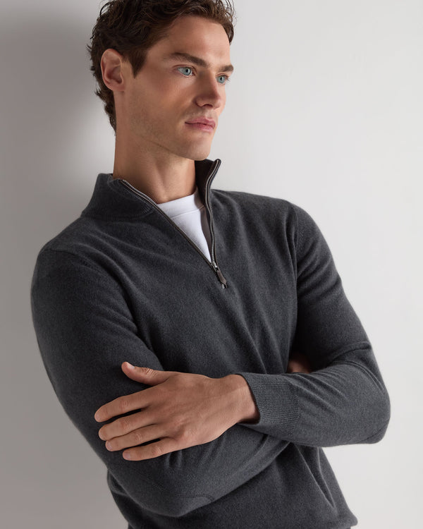 Men's Carnaby Half Zip Cashmere Sweater 7