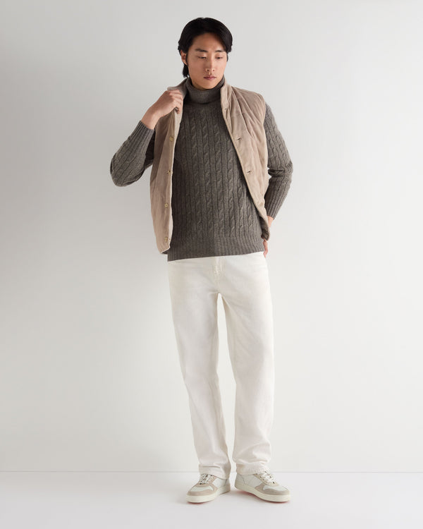 Men's Berwick Cable Turtle Neck Cashmere Sweater 3