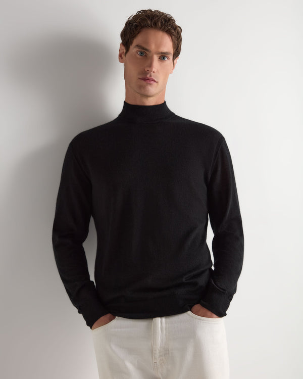 Men's Fine Gauge Cashmere Turtle Neck Sweater 1