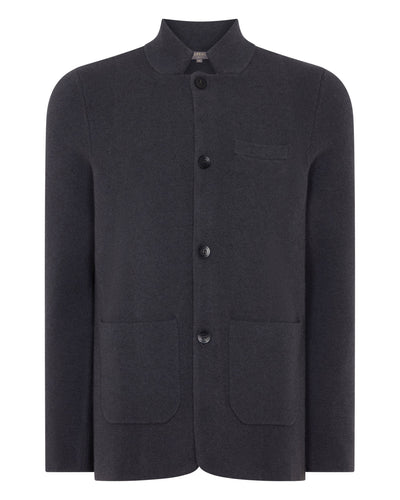 N.Peal Men's Grosvenor Milano Cashmere Jacket Umber Grey