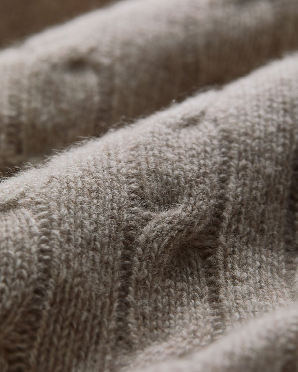 Men's Albemarle Cable Half Zip Cashmere Sweater 8