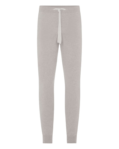 N.Peal Men's Ladbroke Cashmere Jogger Oat Grey
