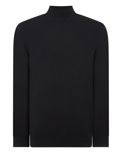 Men's Mayfair Turtle Neck Cashmere Sweater Black