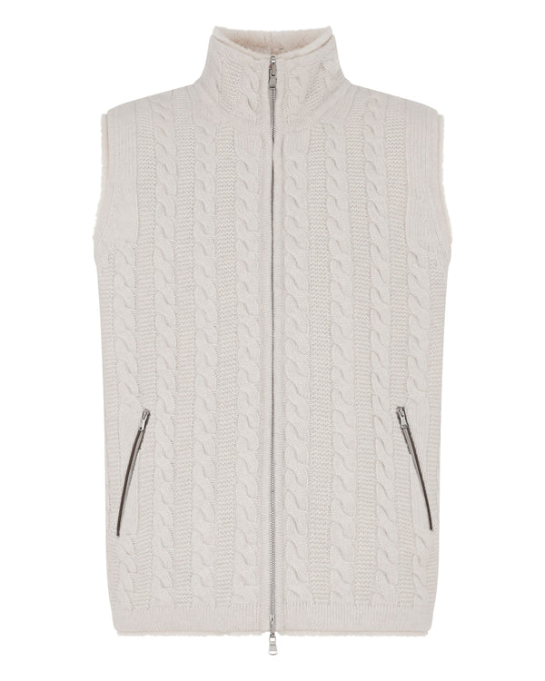 Men's Dolomiti Cable Fur Gilet 2
